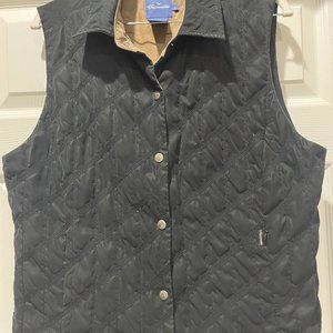 Faconnable Black Quilted Lightweight Vest